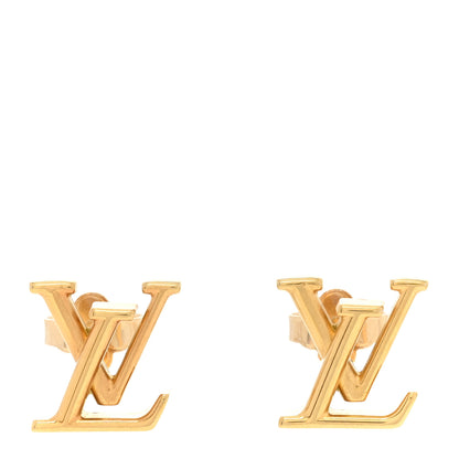 Louis Vuitton Metal LV Iconic Earrings Gold 1 of 6