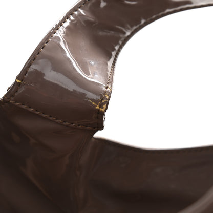 Valentino Garavani Patent Lacca Large Nuage Bow Hobo Brun 11 of 13