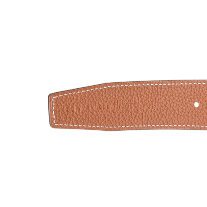 Hermes Box Togo 32mm H Belt 100 Black Gold 3 of 4