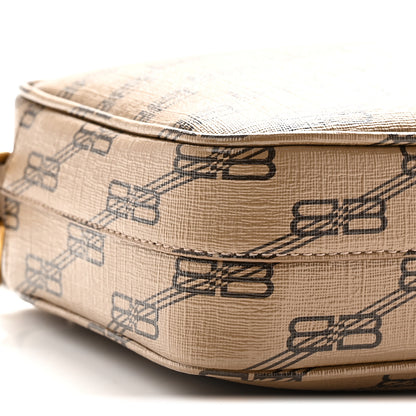 Balenciaga Coated Canvas BB Monogram Medium Signature Camera Bag Beige Brown 9 of 10