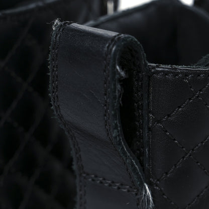 Chanel Calfskin Quilted Lace Up Combat Boots 39 Black 12 of 12