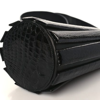 Salvatore Ferragamo Alligator Bucket Bag Black 9 of 9