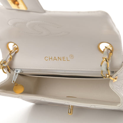Chanel Quilted Mini Square Flap White 3 of 4