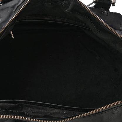 MCM Nylon Monogram Boston Bag Black 4 of 4