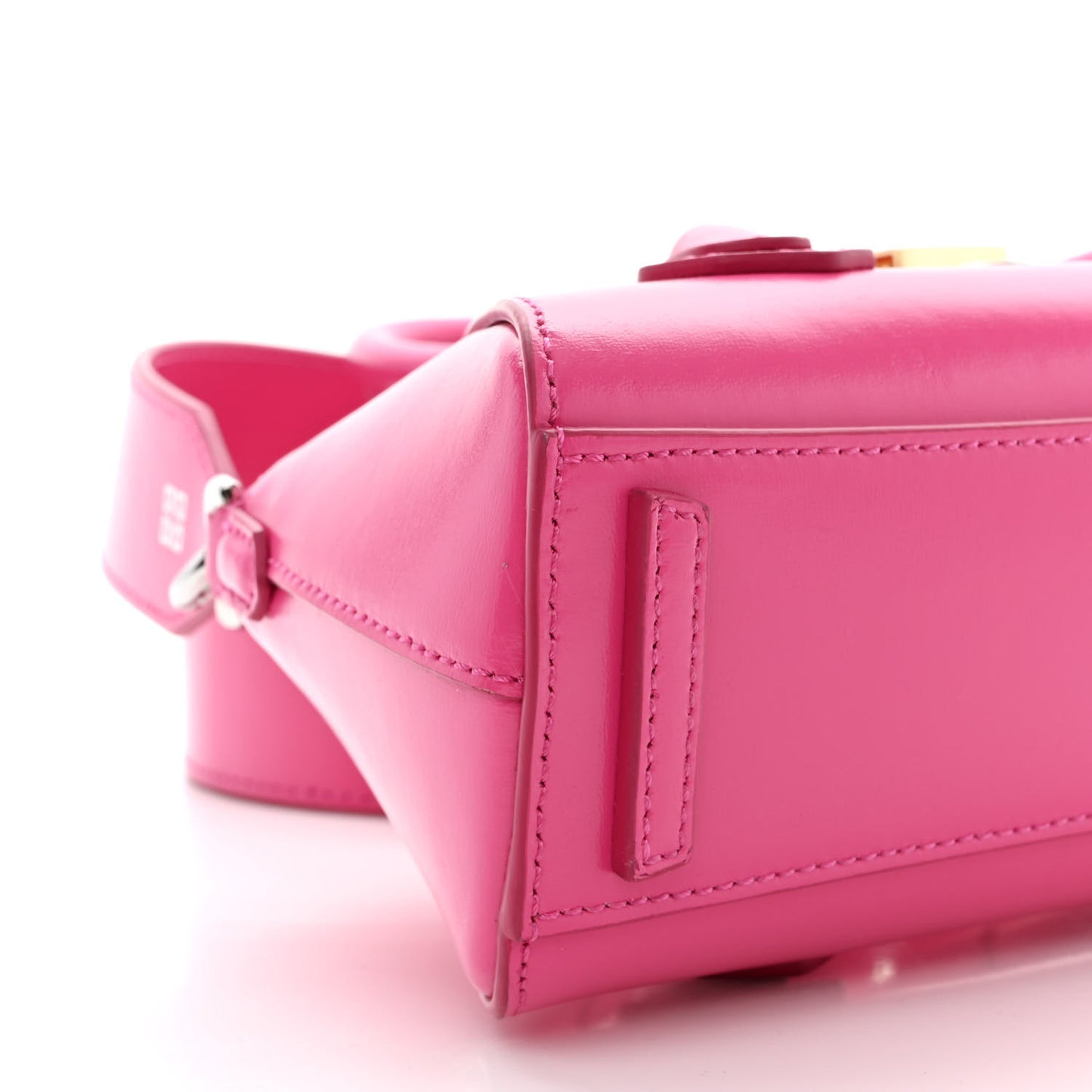 Box Calfskin Mini Antigona Stretch Neon Pink