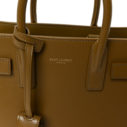 Saint Laurent Calfskin Nano Supple Sac De Jour Green Ink 7 of 9