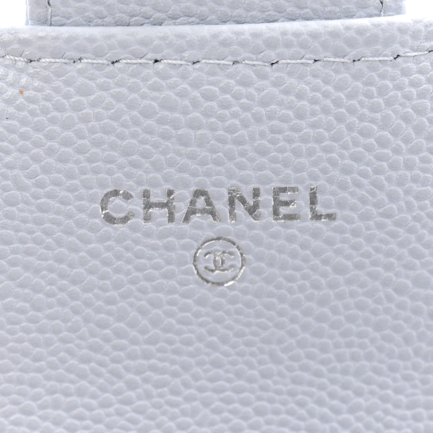 Chanel Caviar Quilted Large Gusset Flap Wallet Light Blue 7 of 10