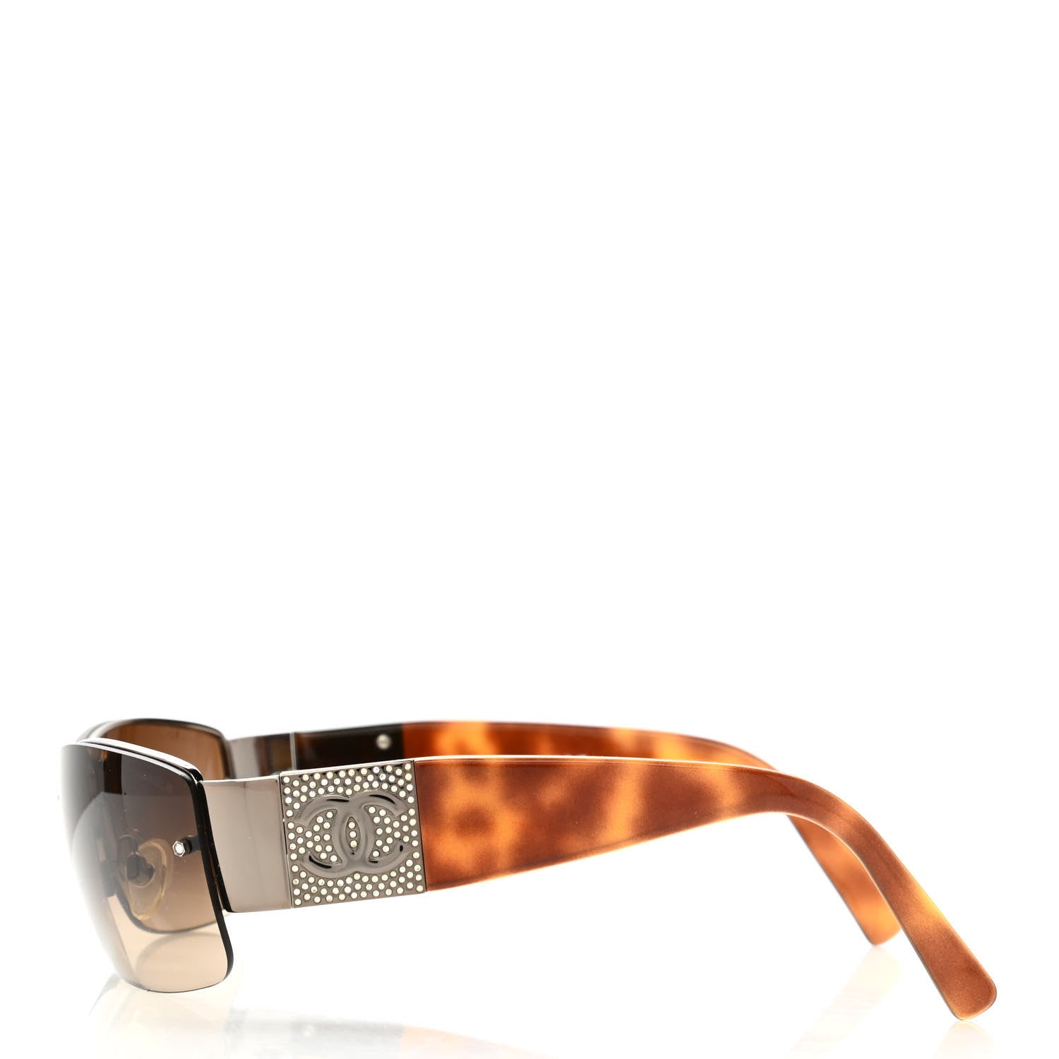 Chanel Crystal CC Sunglasses 4117-B Tortoise 3 of 5