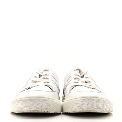 Hermes Calfskin Mens Deep Sneakers 44 White Bleu 3 of 14