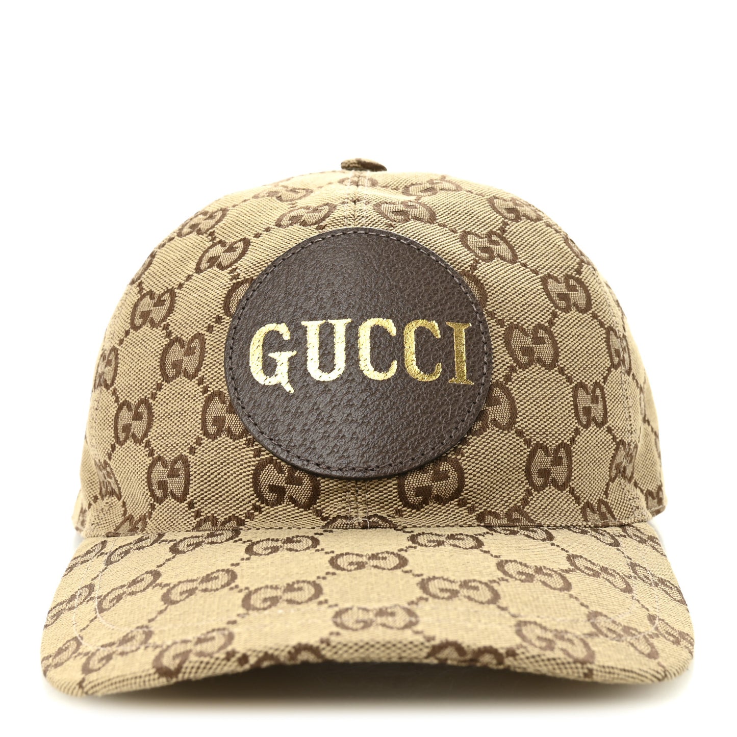 Monogram Textured Dollar Calfskin Zeno Baseball Hat Beige Beige