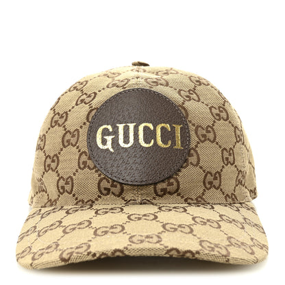 Gucci Monogram Textured Dollar Calfskin Zeno Baseball Hat Beige Beige 3 of 9