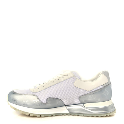 Louis Vuitton Technical Mesh Metallic Monogram Mens Run Away Sneakers 7 White 1 of 10