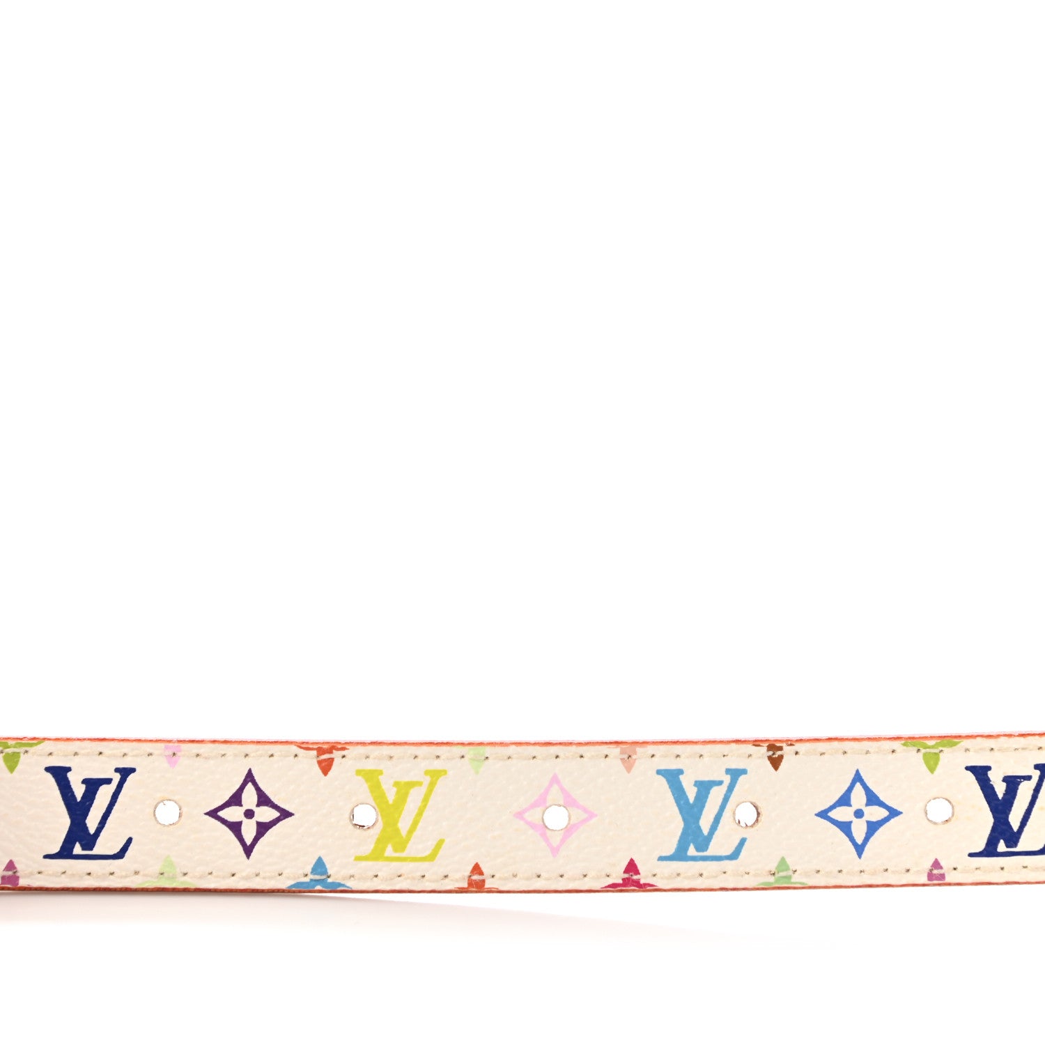 Louis Vuitton Monogram Multicolor Belt 80 32 White 3 of 8