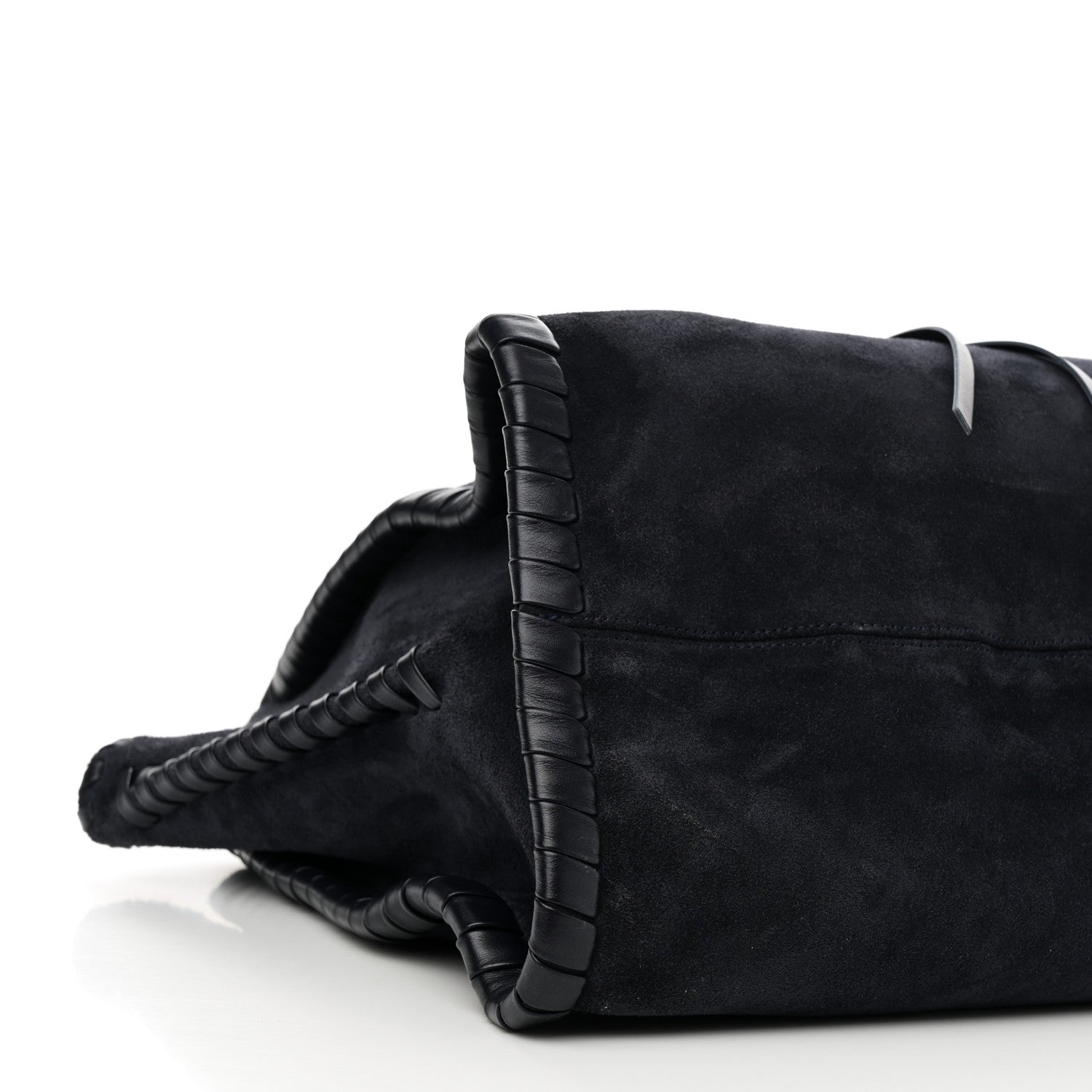 Chloe Suede Calfskin Large Mony Tote Midnight 8 of 9