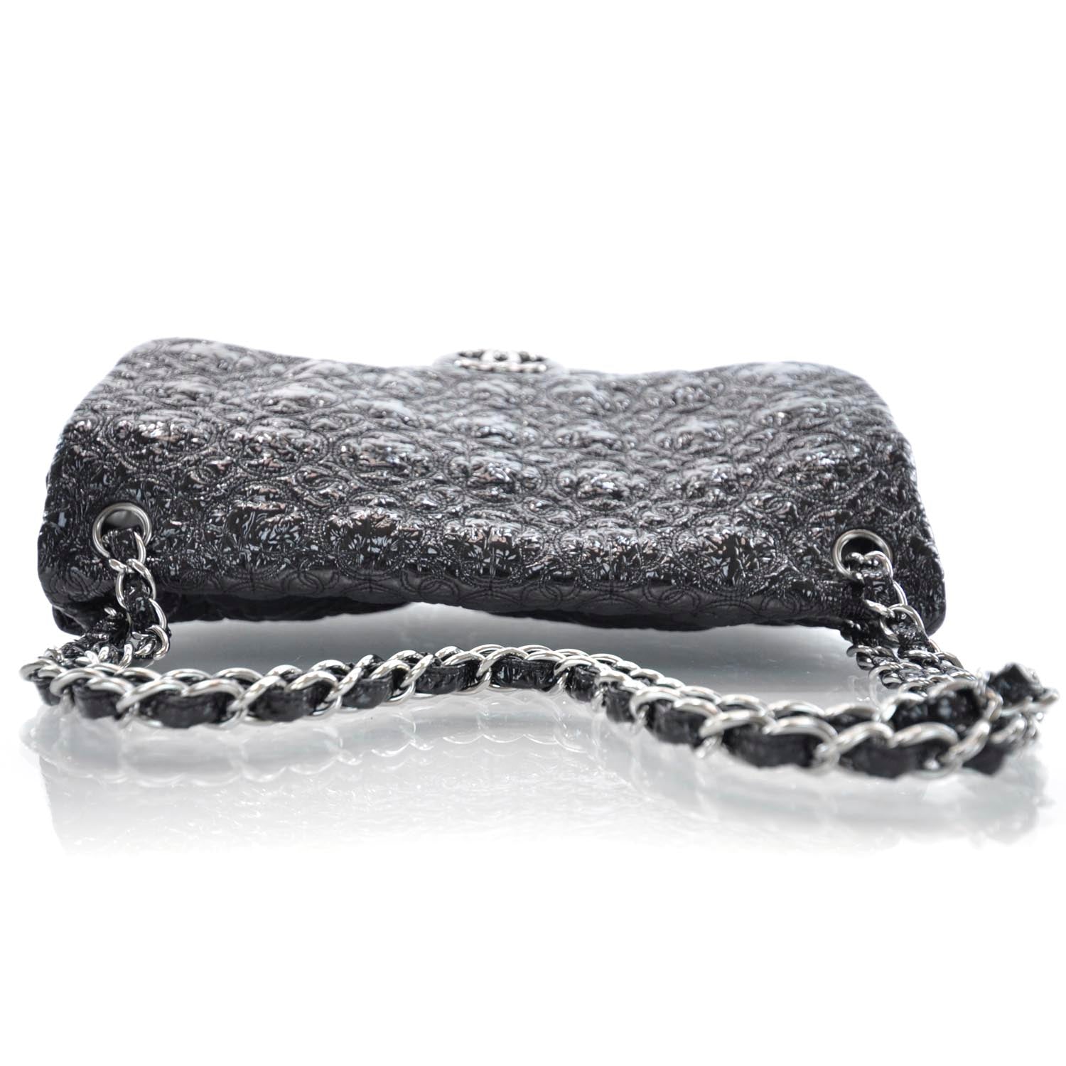 Chanel Vinyl Rock in Moscou Moscow Flap Black 5 of 9