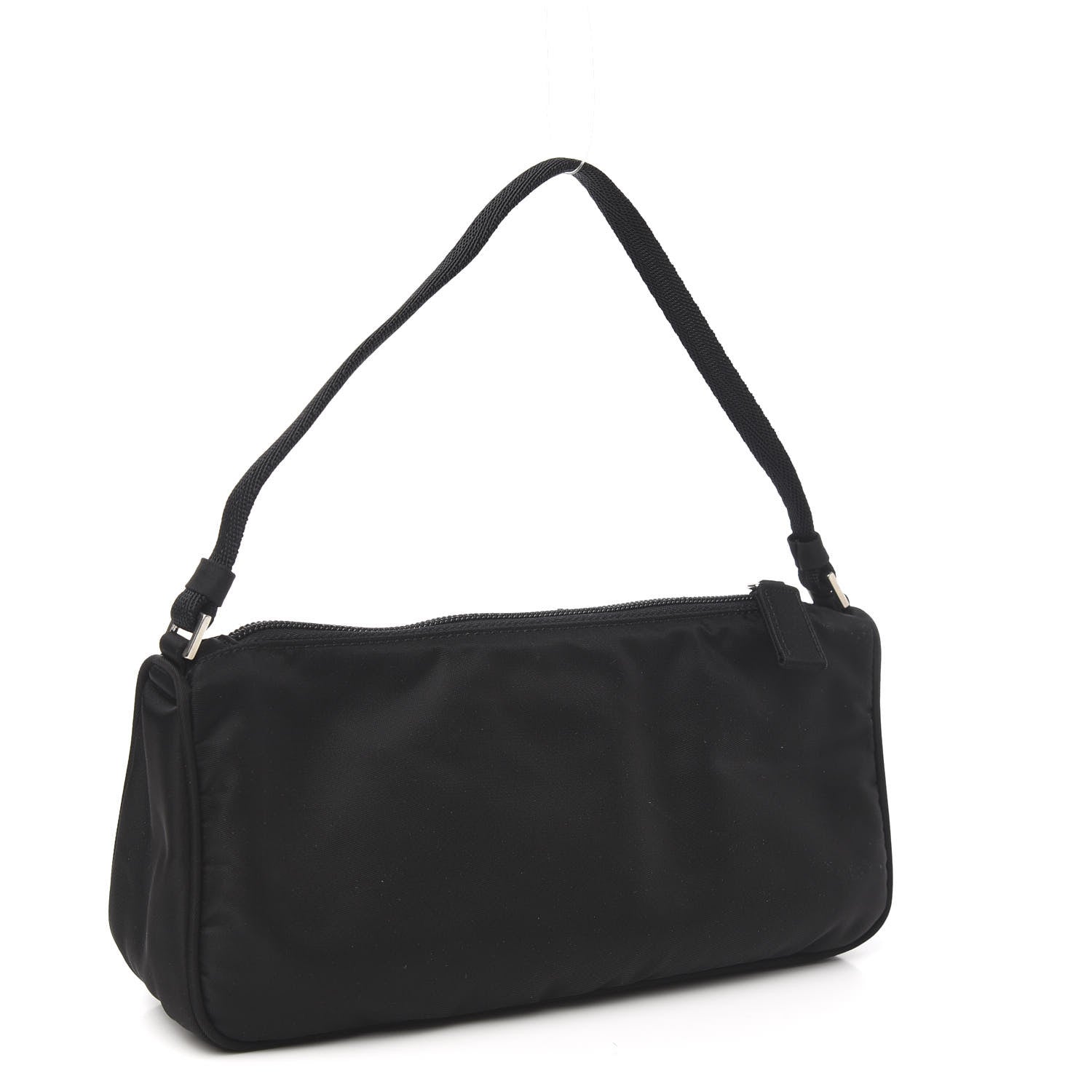 Prada Tessuto Nylon Pochette Bag Black 3 of 10
