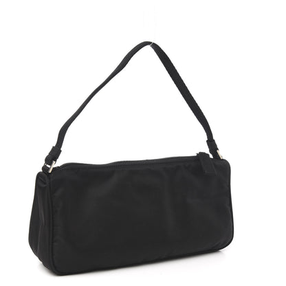 Prada Tessuto Nylon Pochette Bag Black 3 of 10
