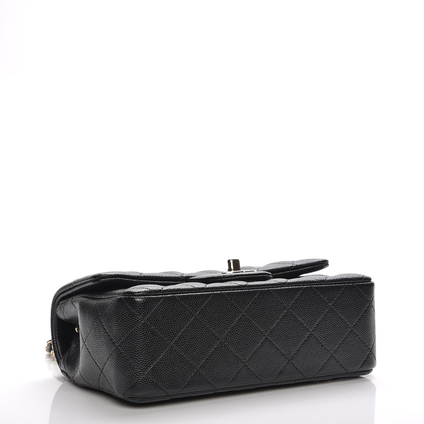 Caviar Quilted Mini Rectangular Flap Black