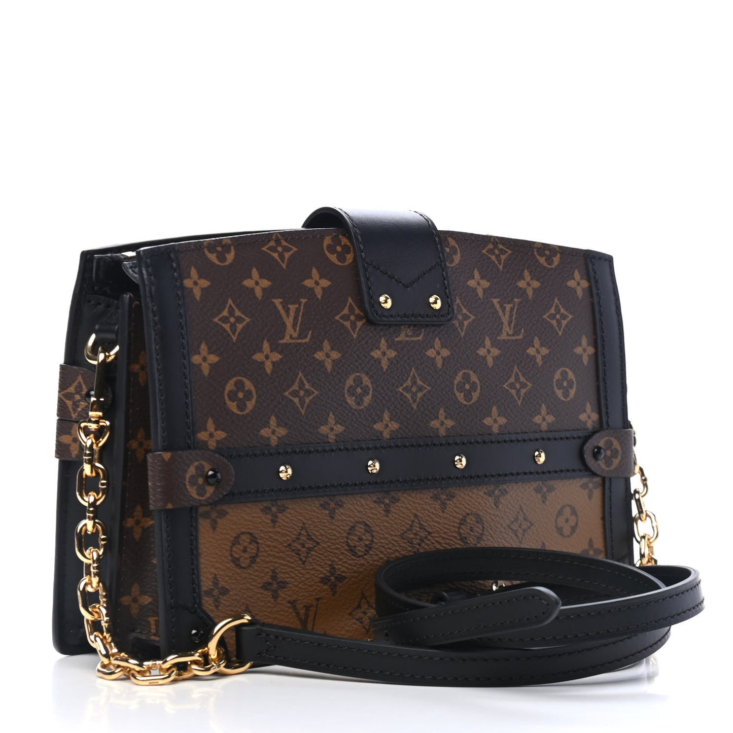 Reverse Monogram Trunk Clutch
