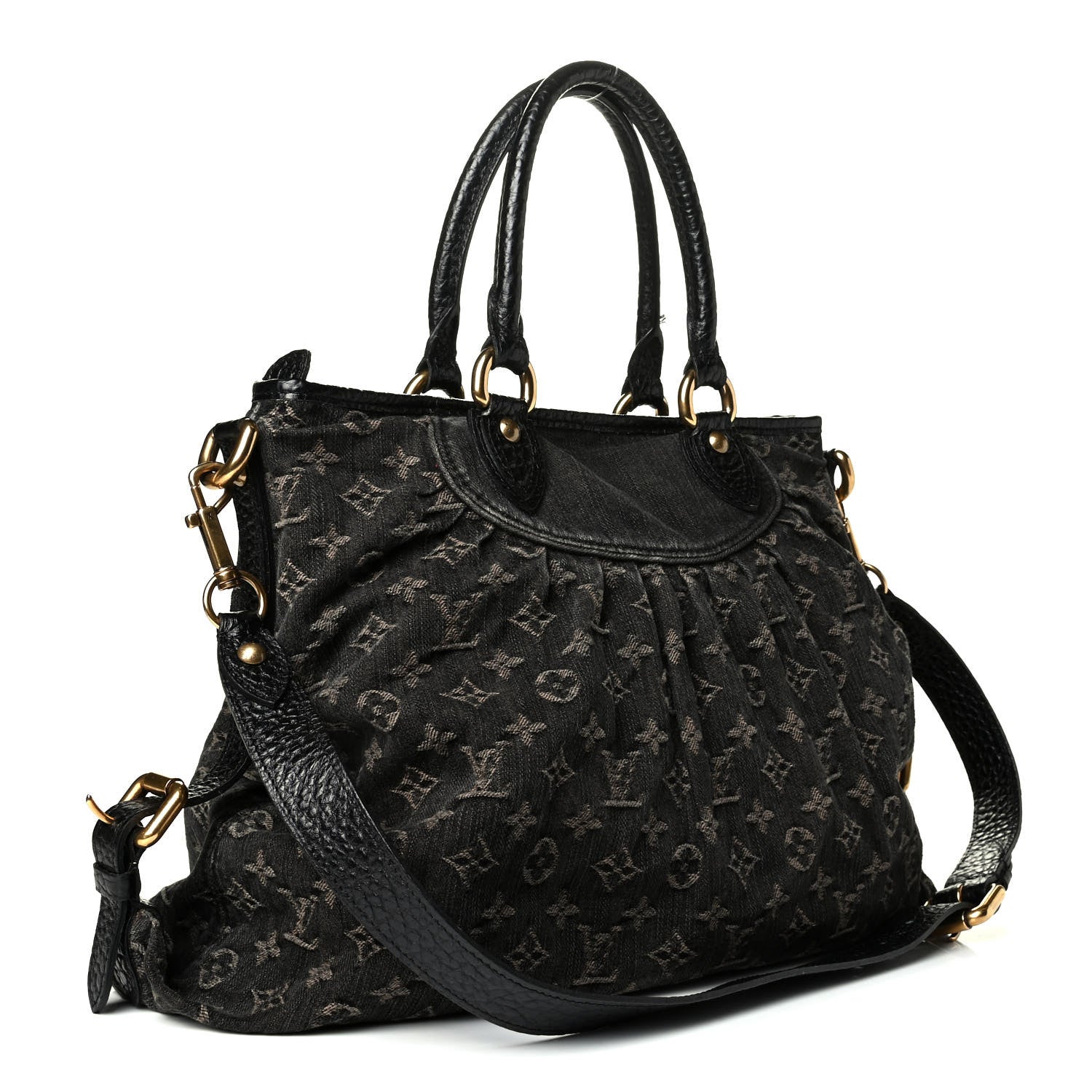 Louis Vuitton Denim Neo Cabby MM Black 2 of 7
