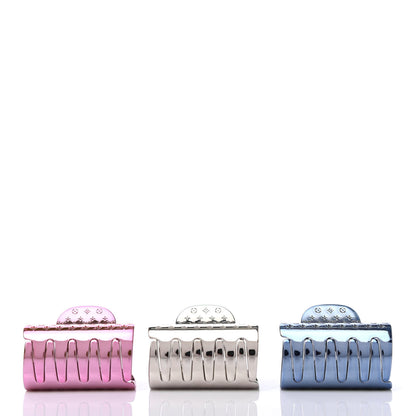 Louis Vuitton Monogram Hair Accessories Blue Pink Silver 3 of 4