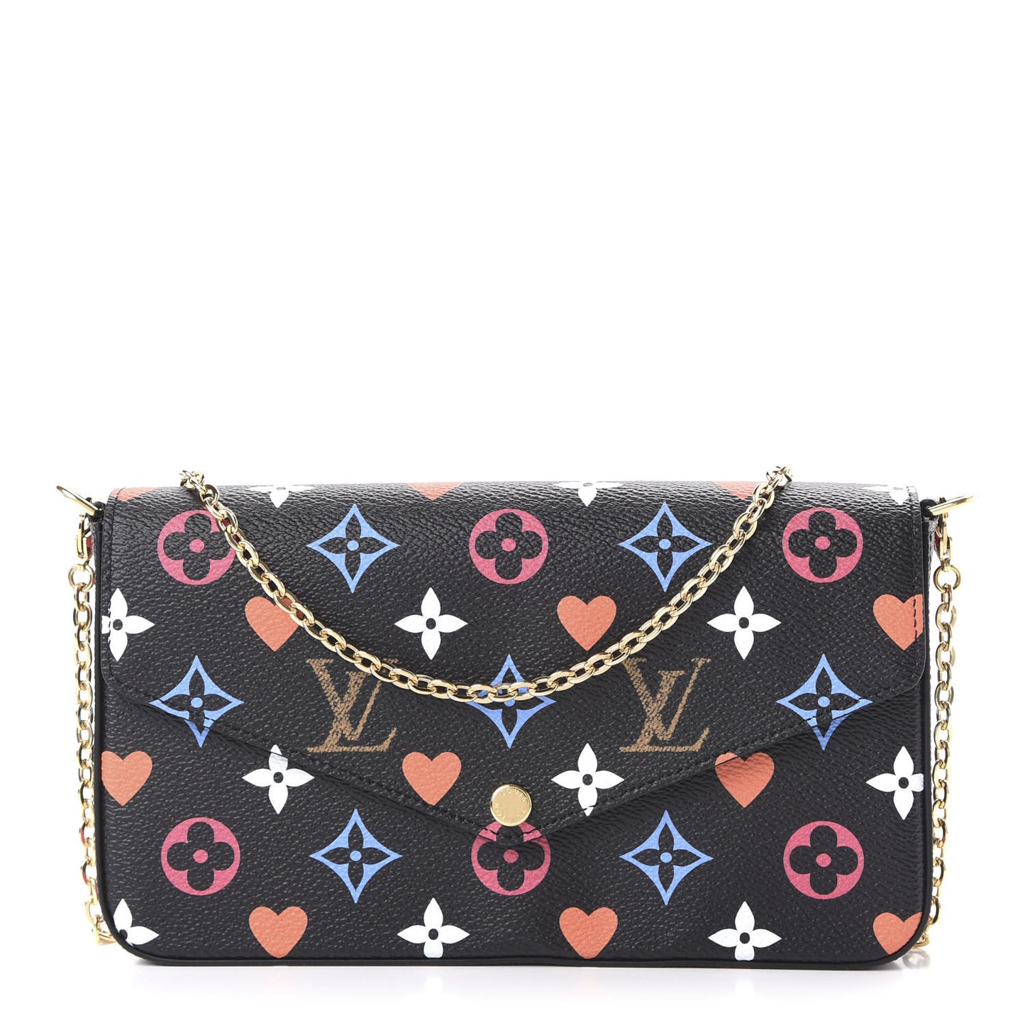 Game On Felicie Chain Wallet Black
