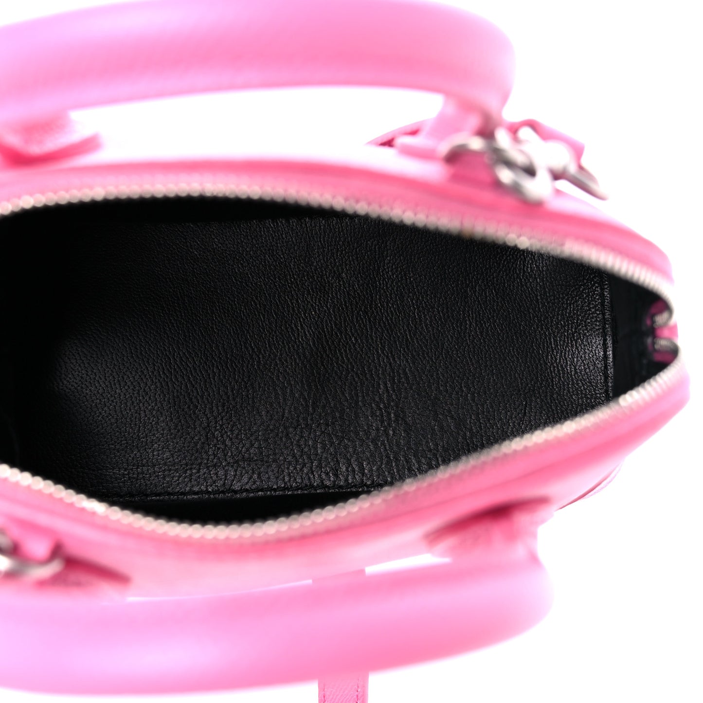 Grained Calfskin XXS Ville Top Handle Bag Pink