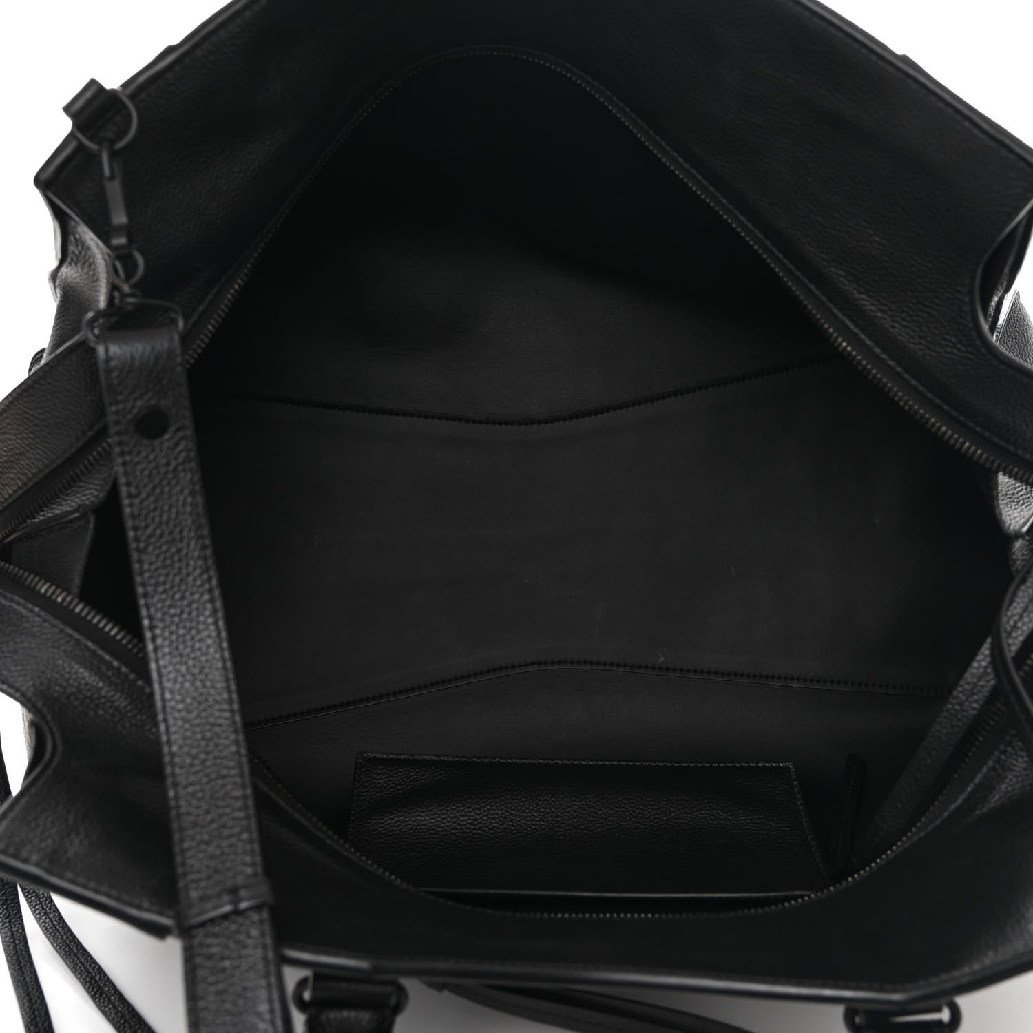 Balenciaga Grained Calfskin Neo Classic Black Hardware Large Top Handle Bag Black 5 of 12