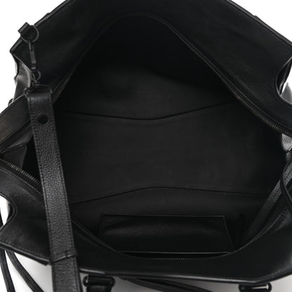 Balenciaga Grained Calfskin Neo Classic Black Hardware Large Top Handle Bag Black 5 of 12