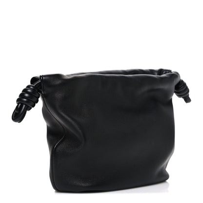 Loewe Mellow Nappa Donut Chain Mini Flamenco Knot Clutch Black 3 of 7
