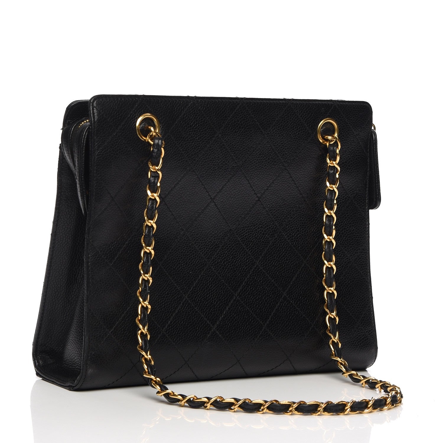 Chanel Caviar CC Shopper Tote Black 11 of 17
