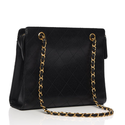 Chanel Caviar CC Shopper Tote Black 11 of 17