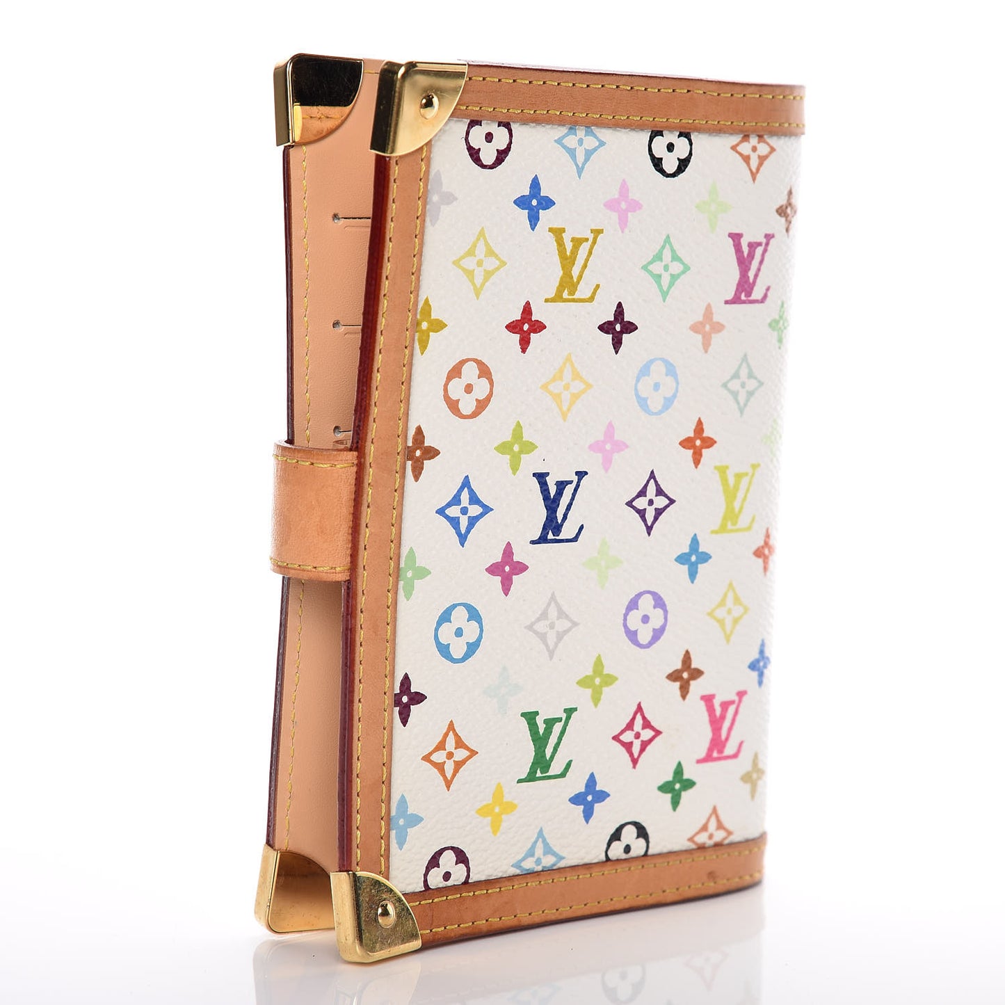 Monogram Multicolor Small Ring Agenda Cover White