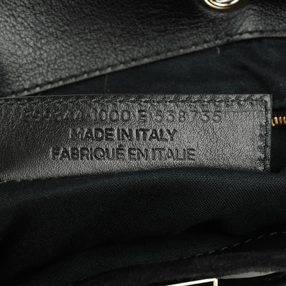 Balenciaga Baby Daim Suede Classic Hardware Traveler Backpack Black 6 of 6