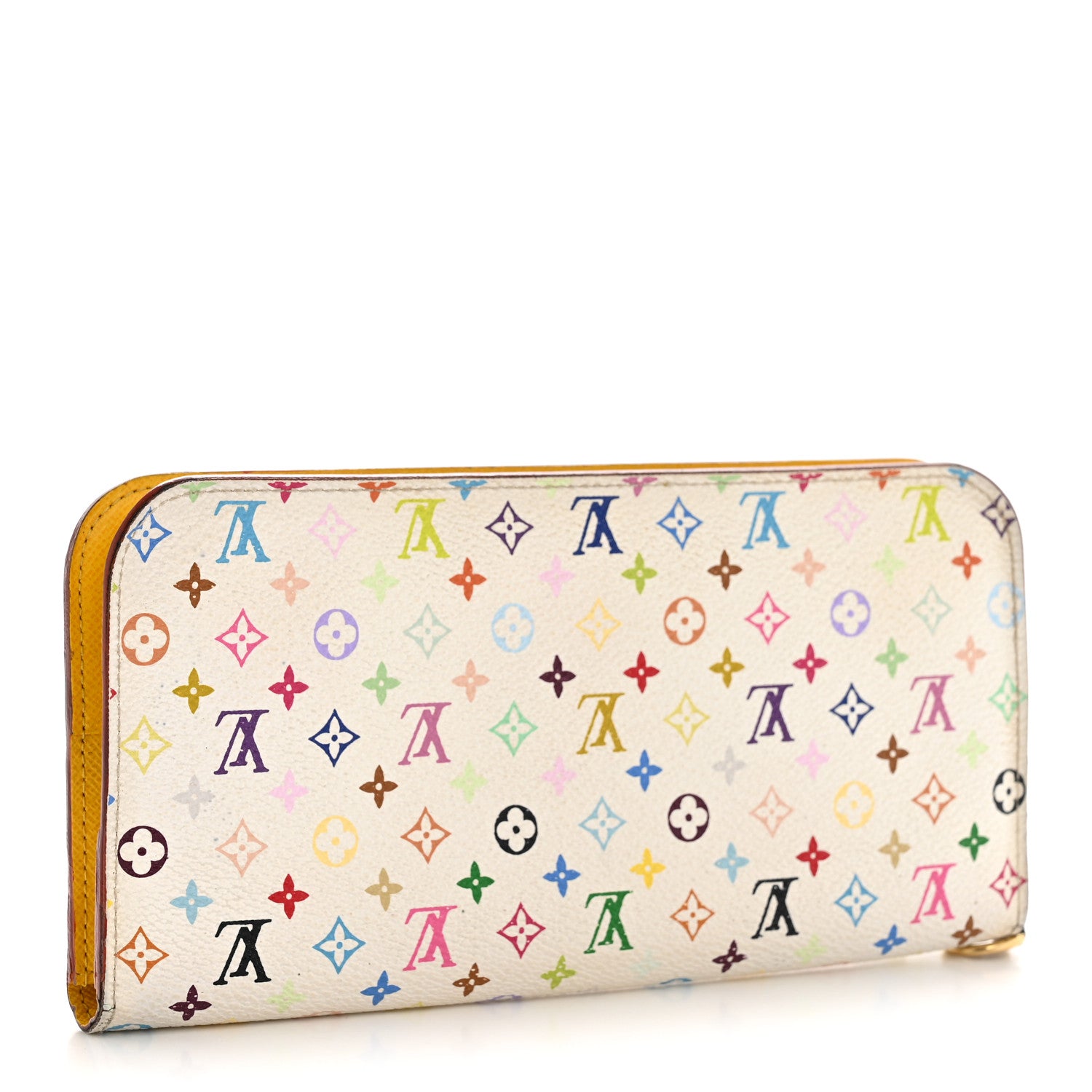 Louis Vuitton Monogram Multicolor Insolite Wallet White Citron 3 of 11