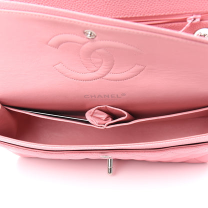 Chanel Caviar Quilted Medium Double Flap Pink 5 of 14