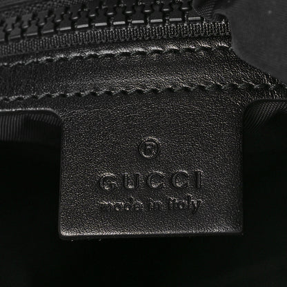 Gucci Techno Canvas Web L'Aveugle Par Amour Embroidered Double Buckle Backpack Black 6 of 9