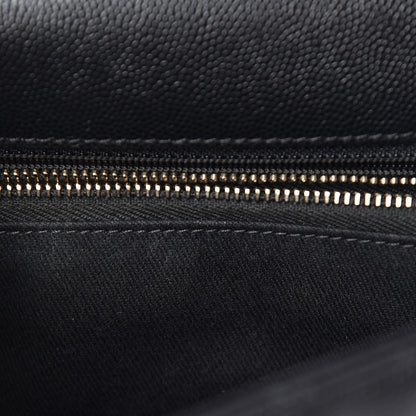 Chanel Caviar Lizard Embossed Quilted Small Coco Handle Flap Black 16 of 19
