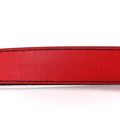 Christian Dior Calfskin D Fence Belt 90 Red 3 of 5