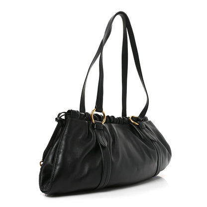 Miu Miu Nappa Joie Shoulder Bag Black 3 of 9