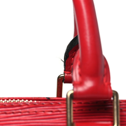 Louis Vuitton Epi Speedy 25 Castillan Red 10 of 15