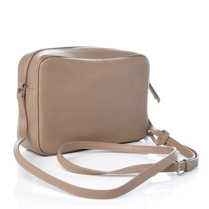 Saint Laurent Lambskin Monogram Small Lou Camera Bag Dark Beige 3 of 7