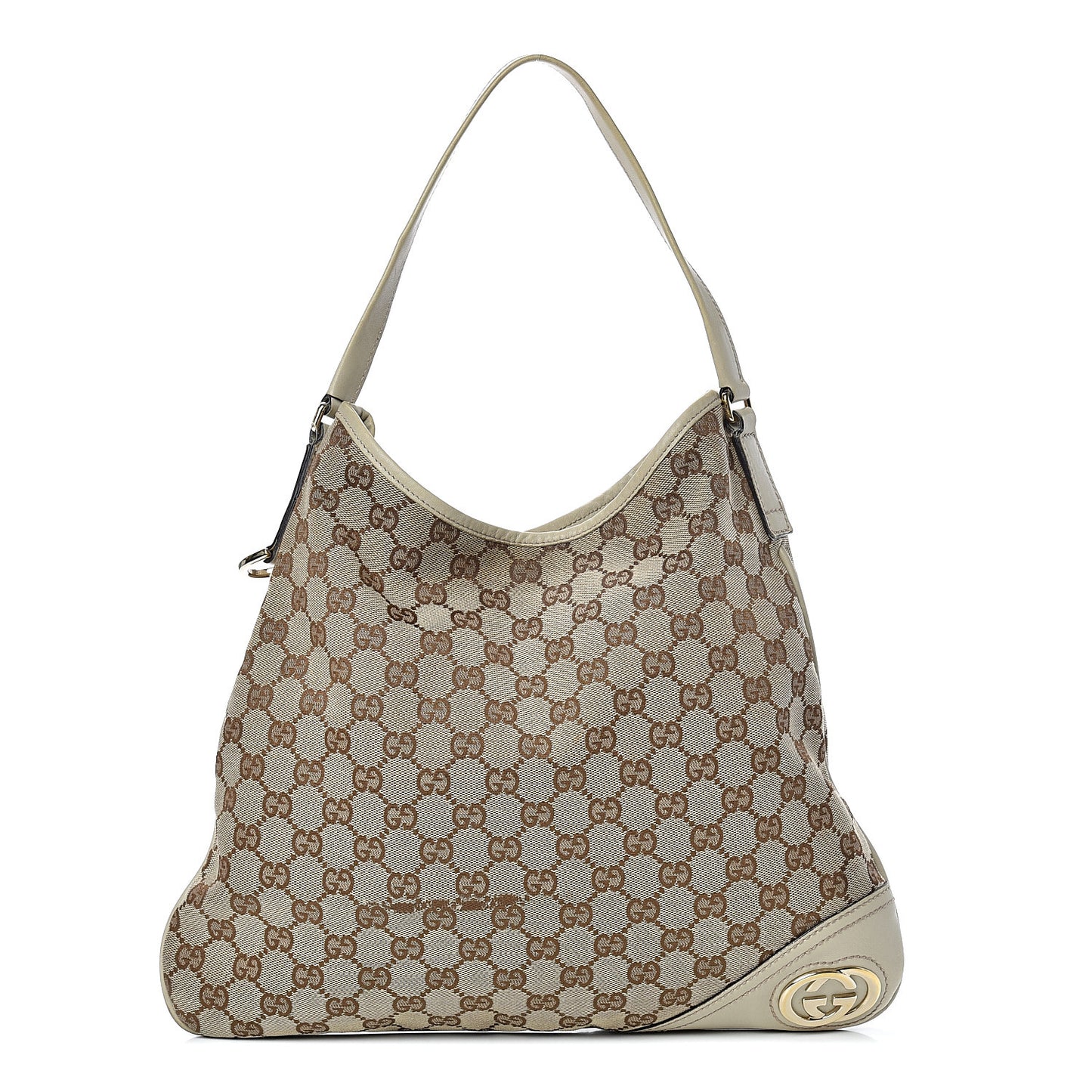 Monogram Medium New Britt Hobo Off White