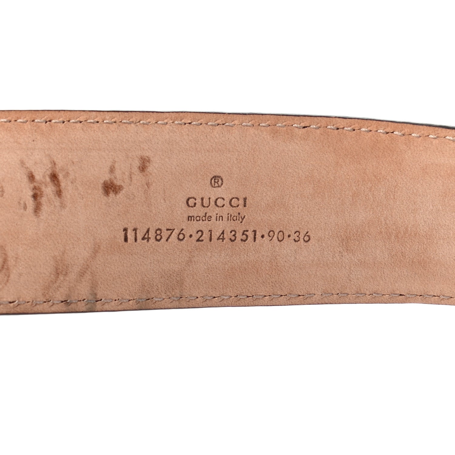 Gucci Guccissima Interlocking G Belt 90 36 Purple 5 of 5