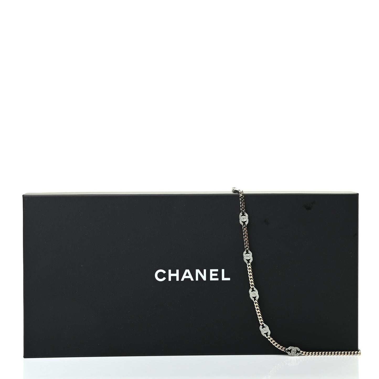 Crystal CC Chain Belt 90 Gold