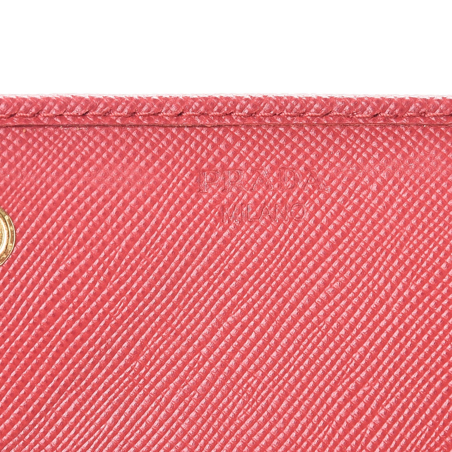 Saffiano Metal Continental Flap Wallet Fuoco