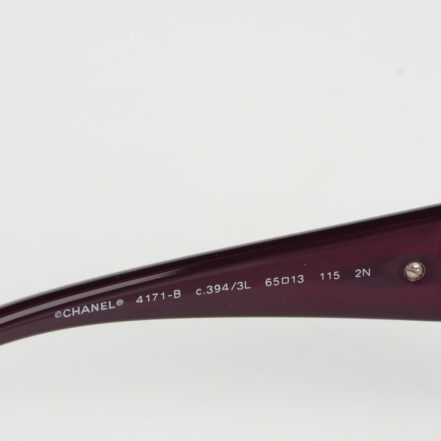 Crystal Camellia CC Sunglasses 4171-B Purple