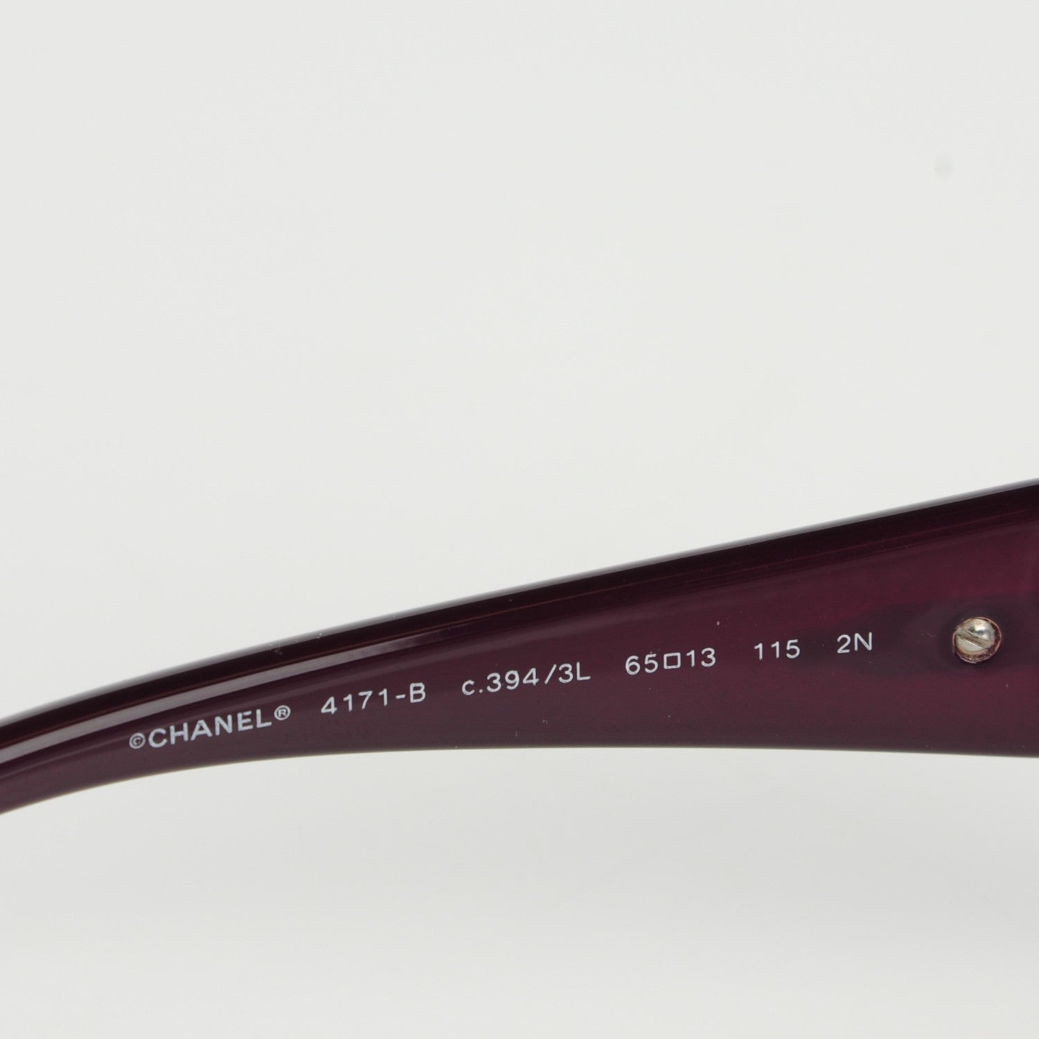 Chanel Crystal Camellia CC Sunglasses 4171-B Purple 4 of 6