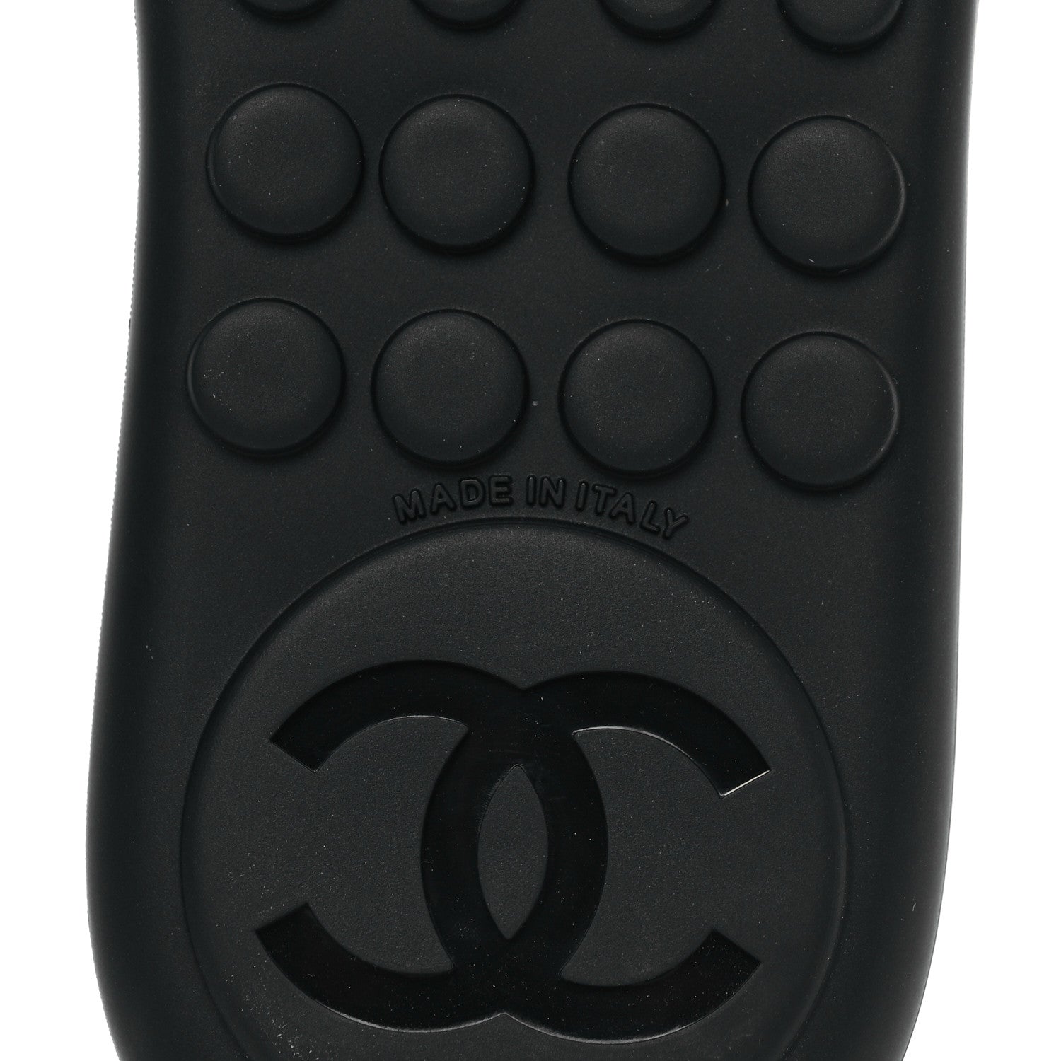 Chanel Lambskin CC Chain Thong Sandals 38 Black 6 of 8