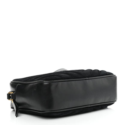 Saint Laurent Suede Calfskin Monogram Lou Camera Bag Black 4 of 12